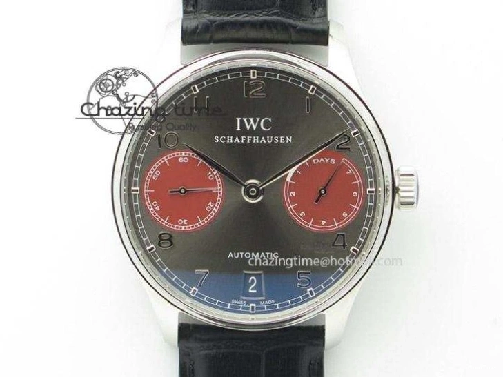 MIROTIME 0418 Portuguese Chrono RG IW371480 ZF 1:1 Best Edition White Dial On Brown Leather Strap A7750 V HighPerformance 7266